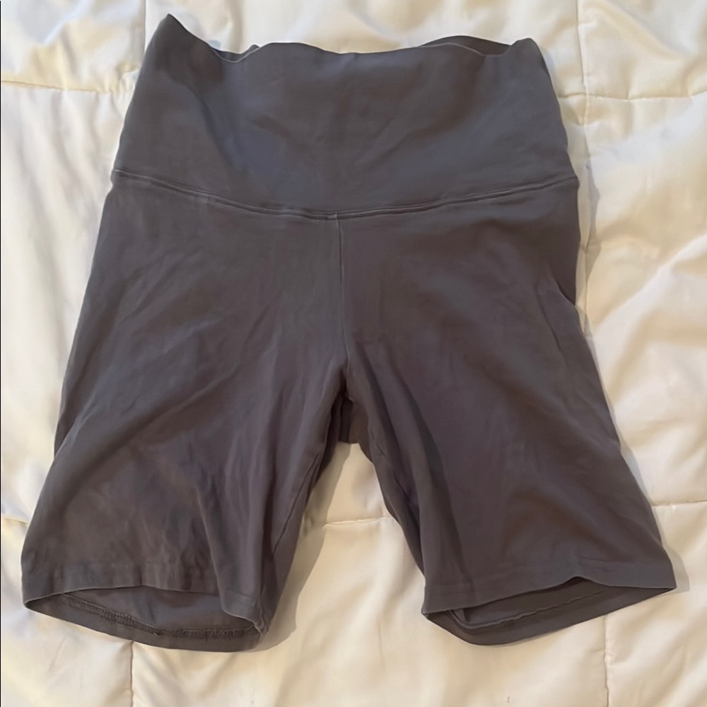 TNA Gray Bike Shorts with Elastic Waistband